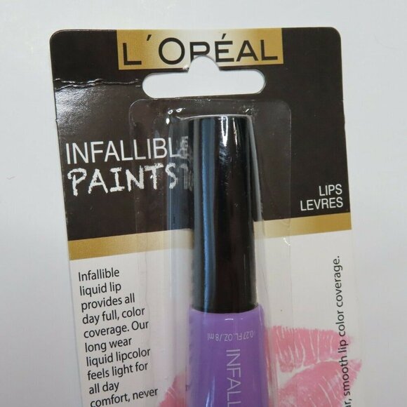 Loreal Infallible Purple Lilac Lust Lip Paint Lipstick .22 Oz 071249339664 NEW - Picture 2 of 4